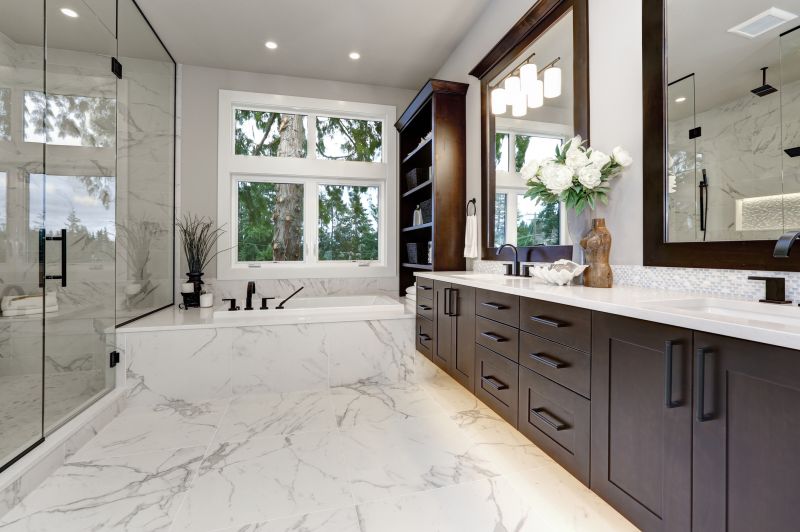Stylish Vanity and Tile Work